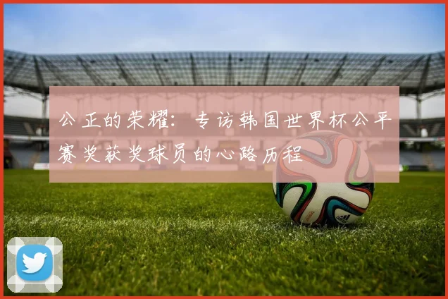 公正的荣耀：专访韩国世界杯公平赛奖获奖球员的心路历程