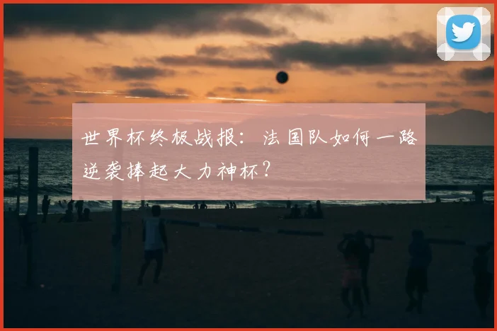 世界杯终极战报：法国队如何一路逆袭捧起大力神杯？